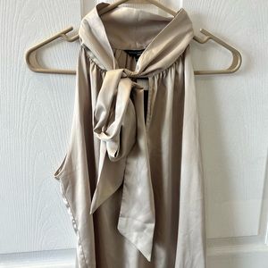 Banana Republic sleeveless satin look blouse